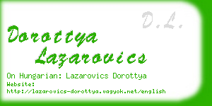 dorottya lazarovics business card